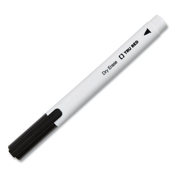 TRU RED™ Dry Erase Marker, Pen-style, Fine Bullet Tip, Black, Dozen freeshipping - TVN Wholesale